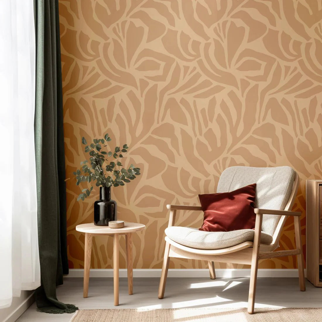 Behang | Flow | 100 x 270 cm | Yellow - 02