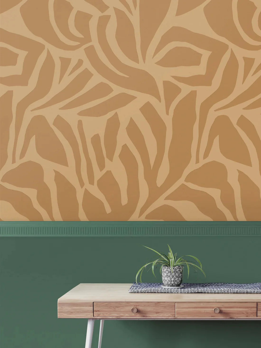 Behang | Flow | 100 x 270 cm | Yellow - 02