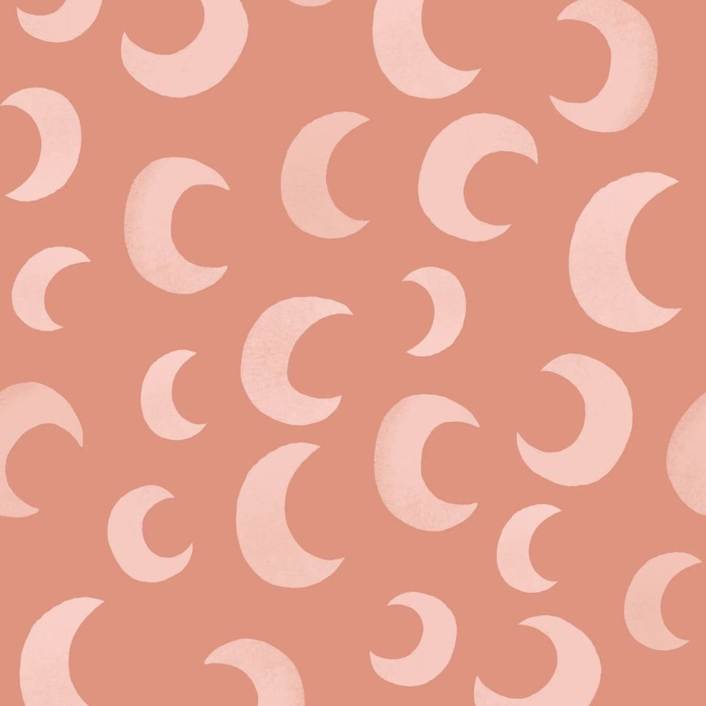 Behang | Moon | 100 x 270 cm | Petal pink