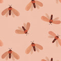 Behang | Moth | 100 x 320 cm | Pink