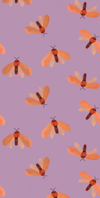 Behang moth | 100 x 320 cm | Spring | Aniek Bartels