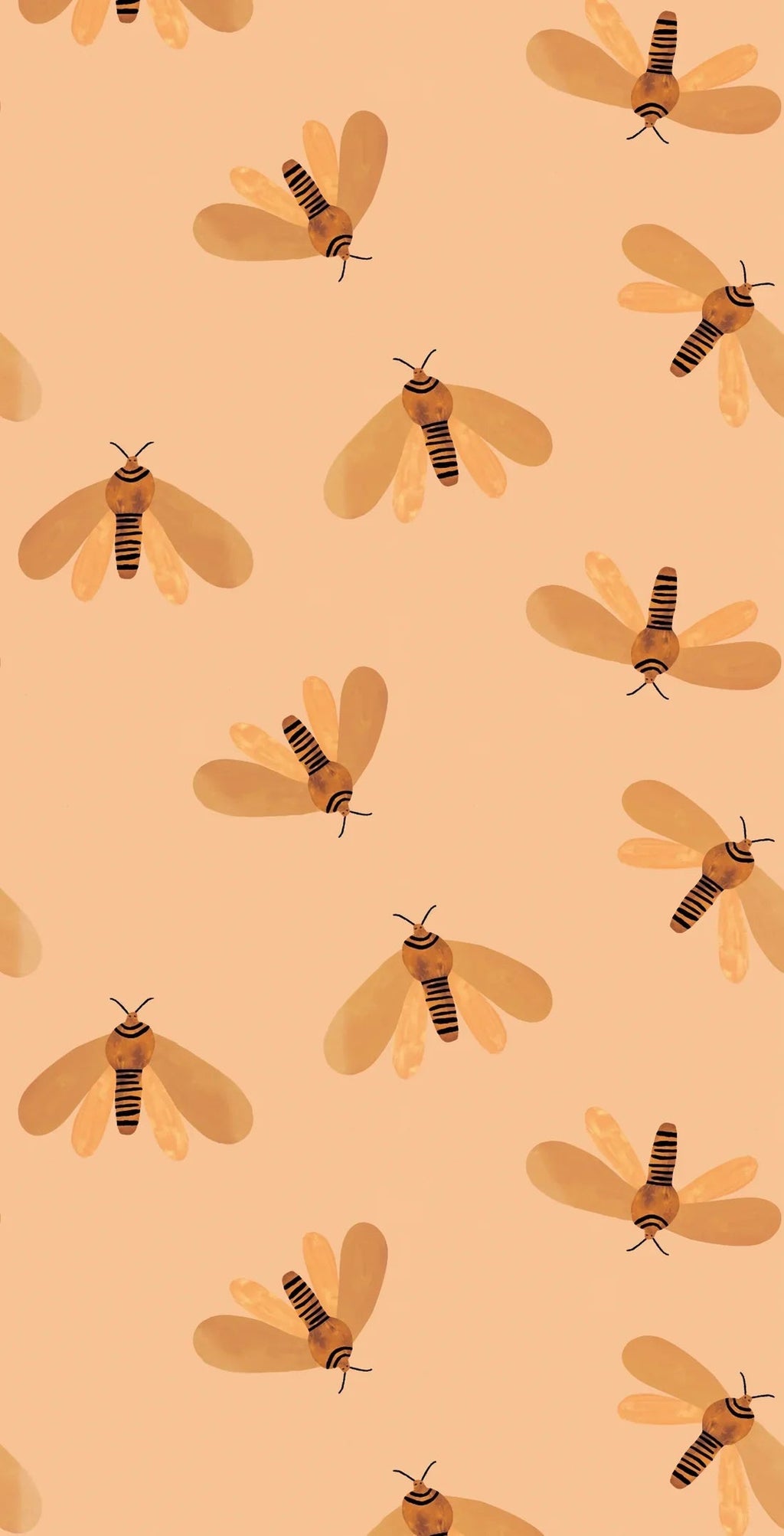 Behang | Moth | 100 x 320 cm | Sun
