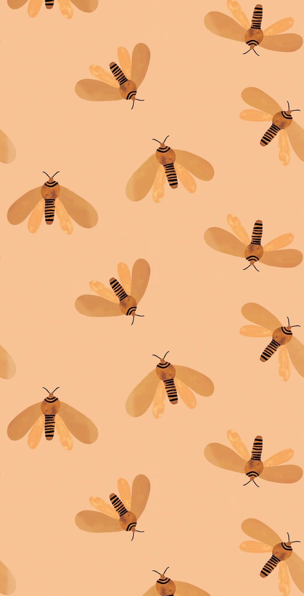 Behang moth | 100 x 320 cm | Sun | Aniek Bartels