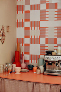 Behang blocks | 100 x 320 cm | Two tone | Sabine van Vessem