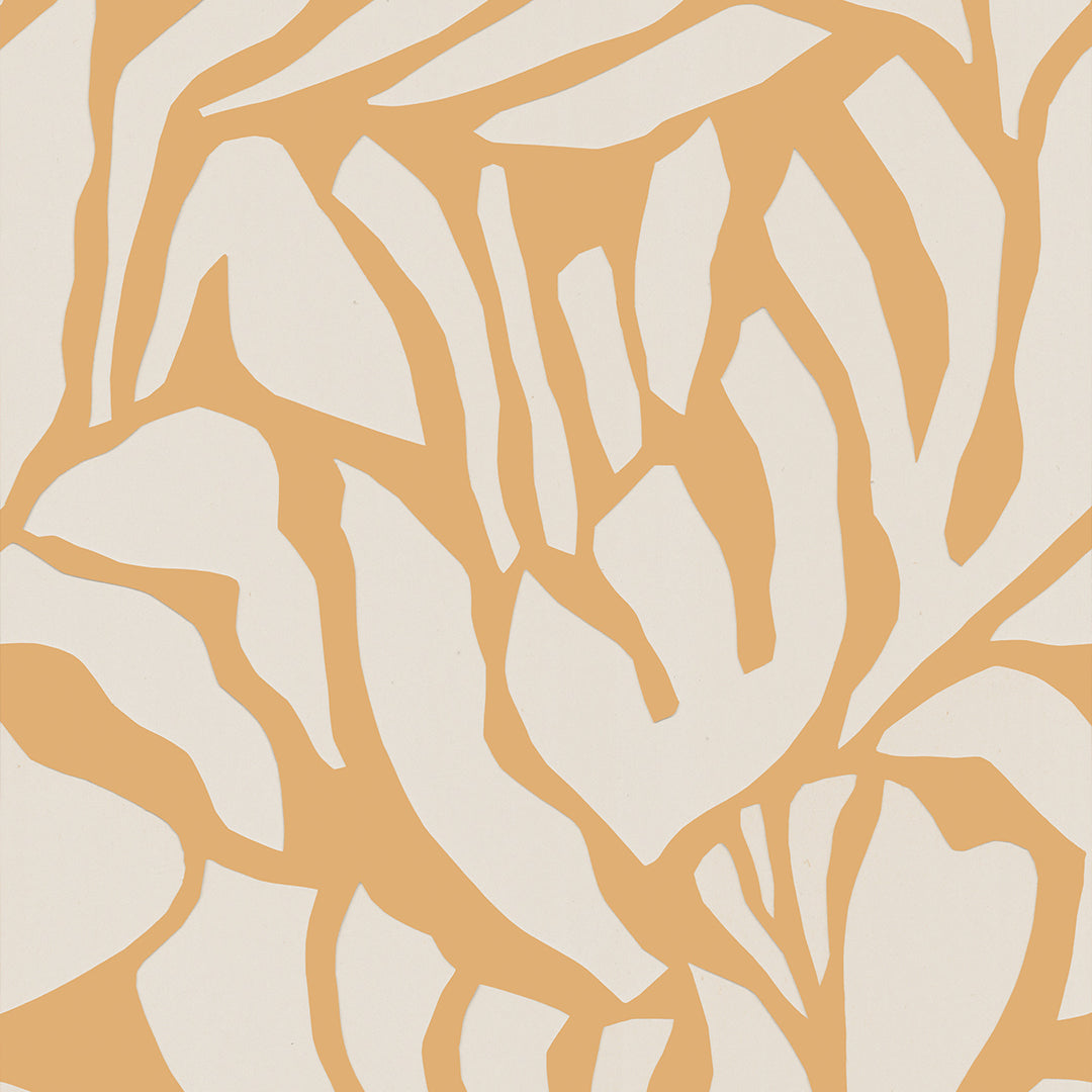 Behang | Flow | 100 x 320 cm | Yellow