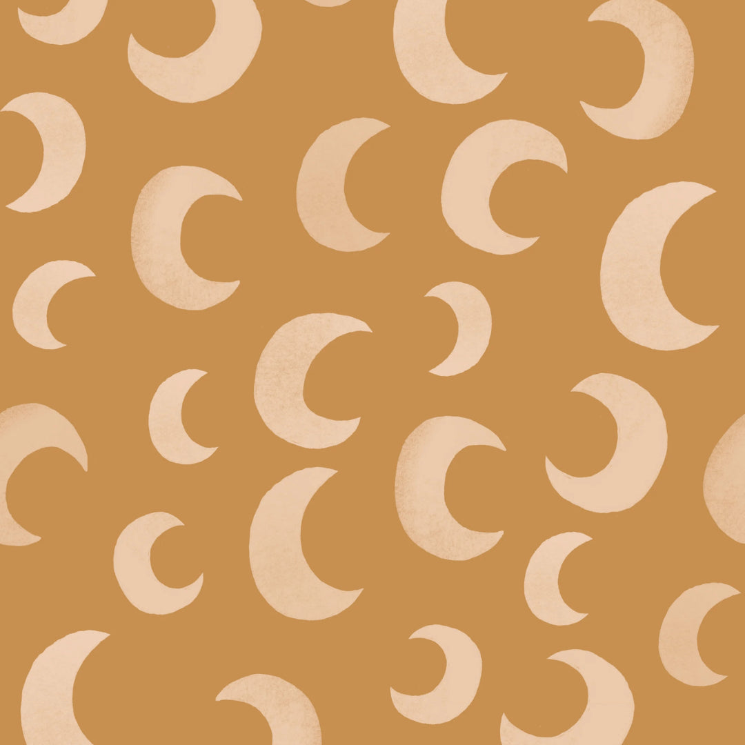 Behang | Moon | 100 x 320 cm | Golden ginger