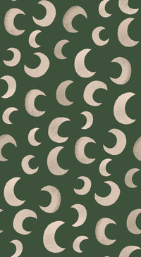 Behang | Moon | 100 x 320 cm | Fern green