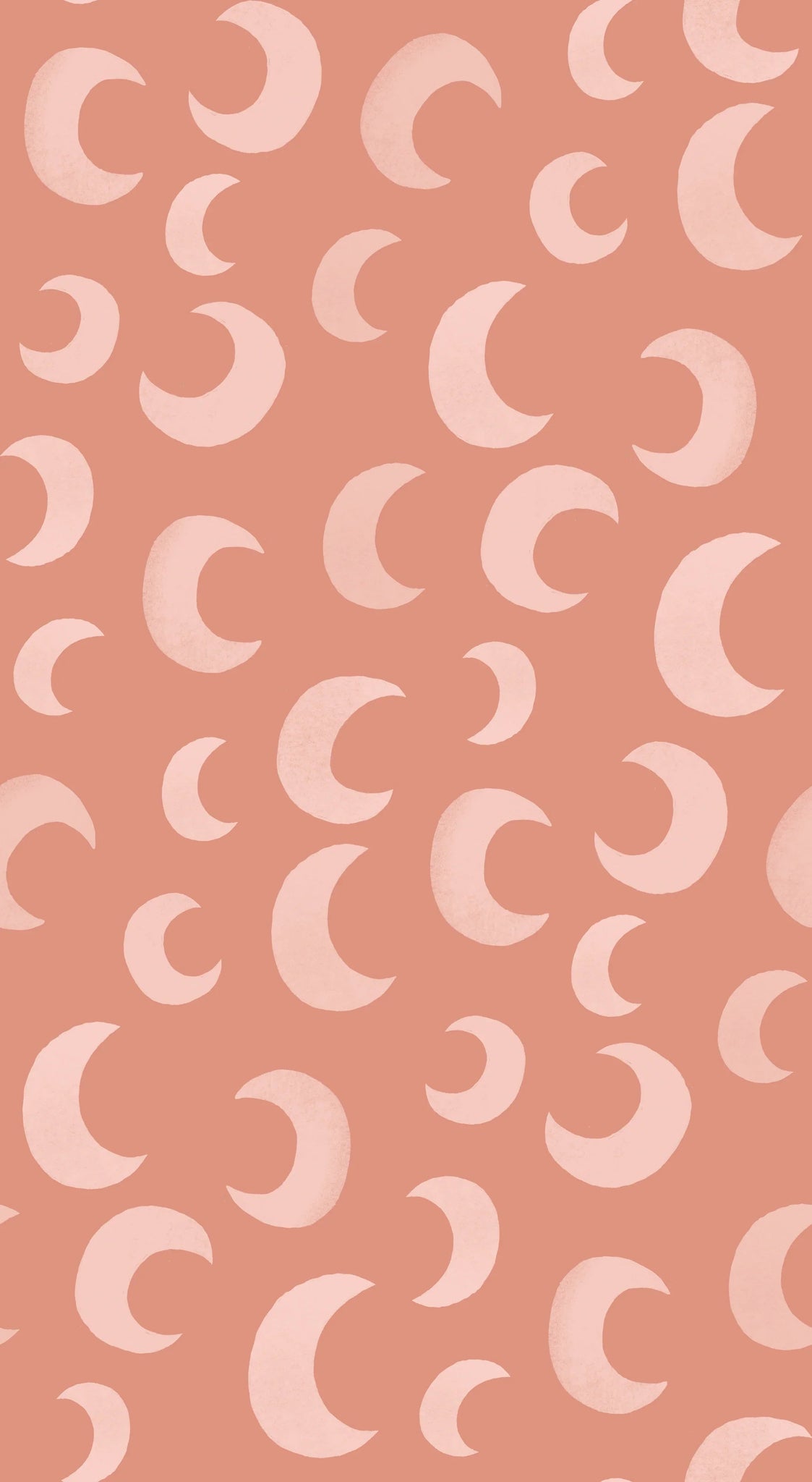 Behang | Moon | 100 x 320 cm | Petal pink