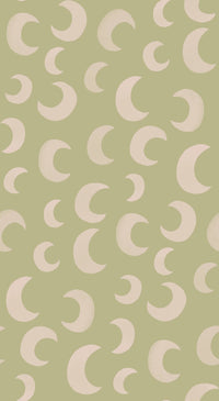 Behang | Moon | 100 x 320 cm | Pistache
