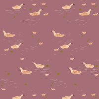 Behangstaal ducks | Mauve | Lotte Dirks