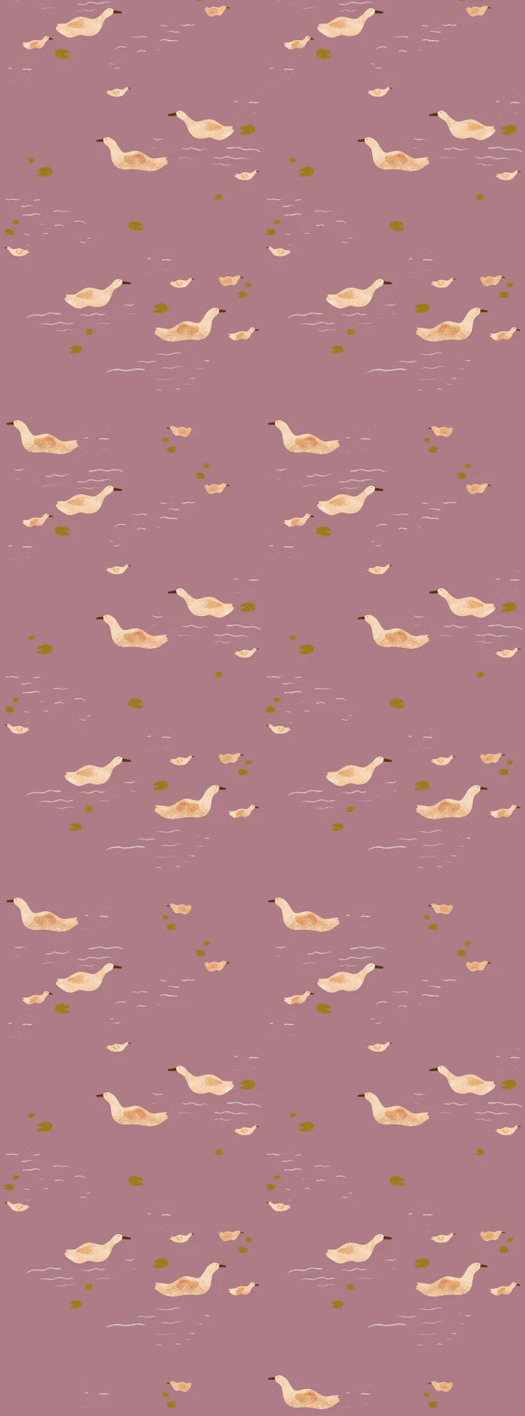 Behangstaal ducks | Mauve | Lotte Dirks