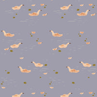 Behangstaal ducks | Smokey periwinkle | Lotte Dirks