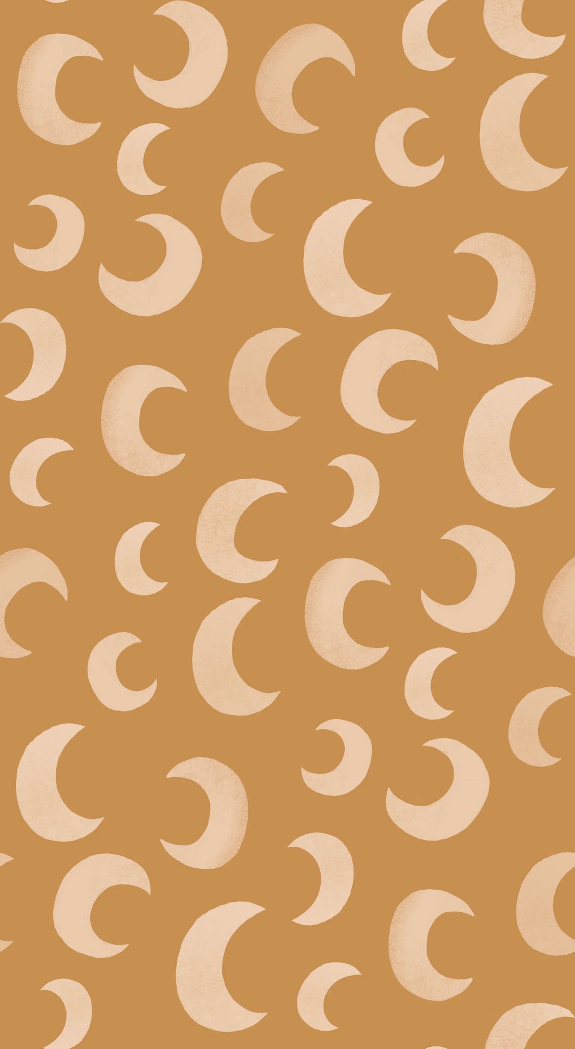 Behangstaal | Moon | Golden ginger