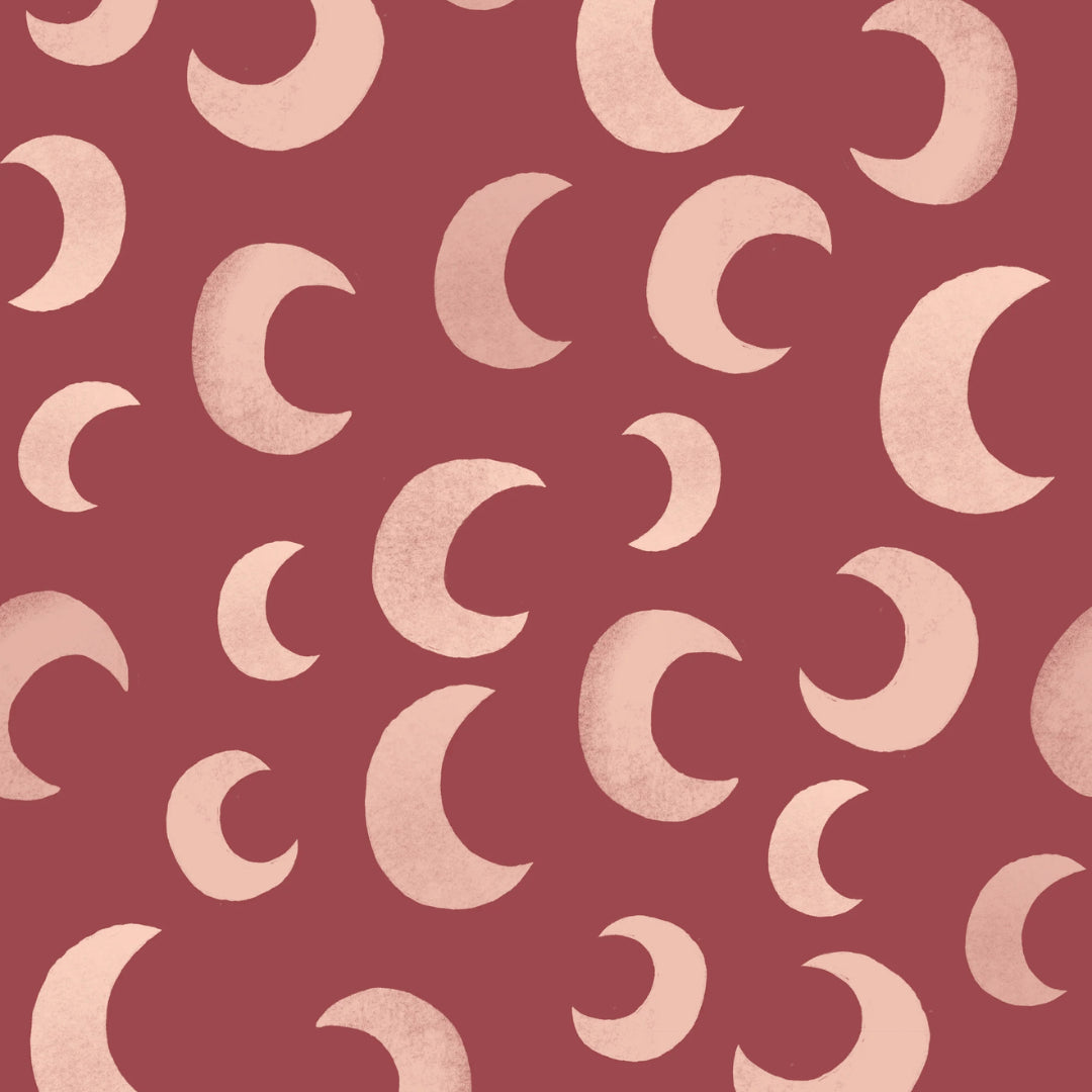 Behangstaal moon | Rhubarb | Aniek Bartels