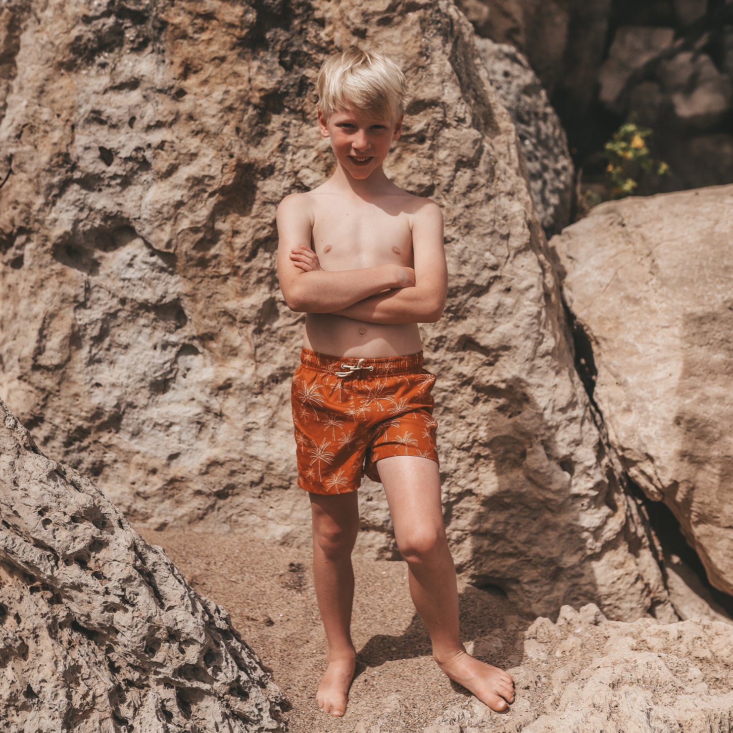 Salted Stories | Zwembroek voor jongens | Palms
