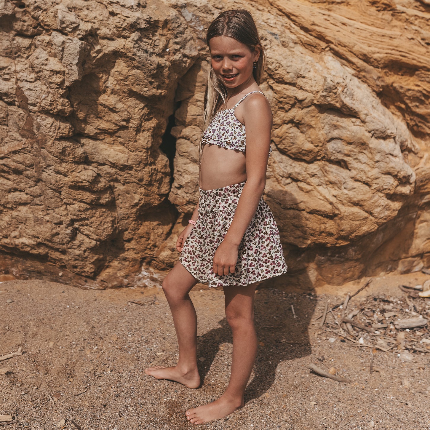 Salted Stories | Bikini voor meisjes | Sparkly flowers
