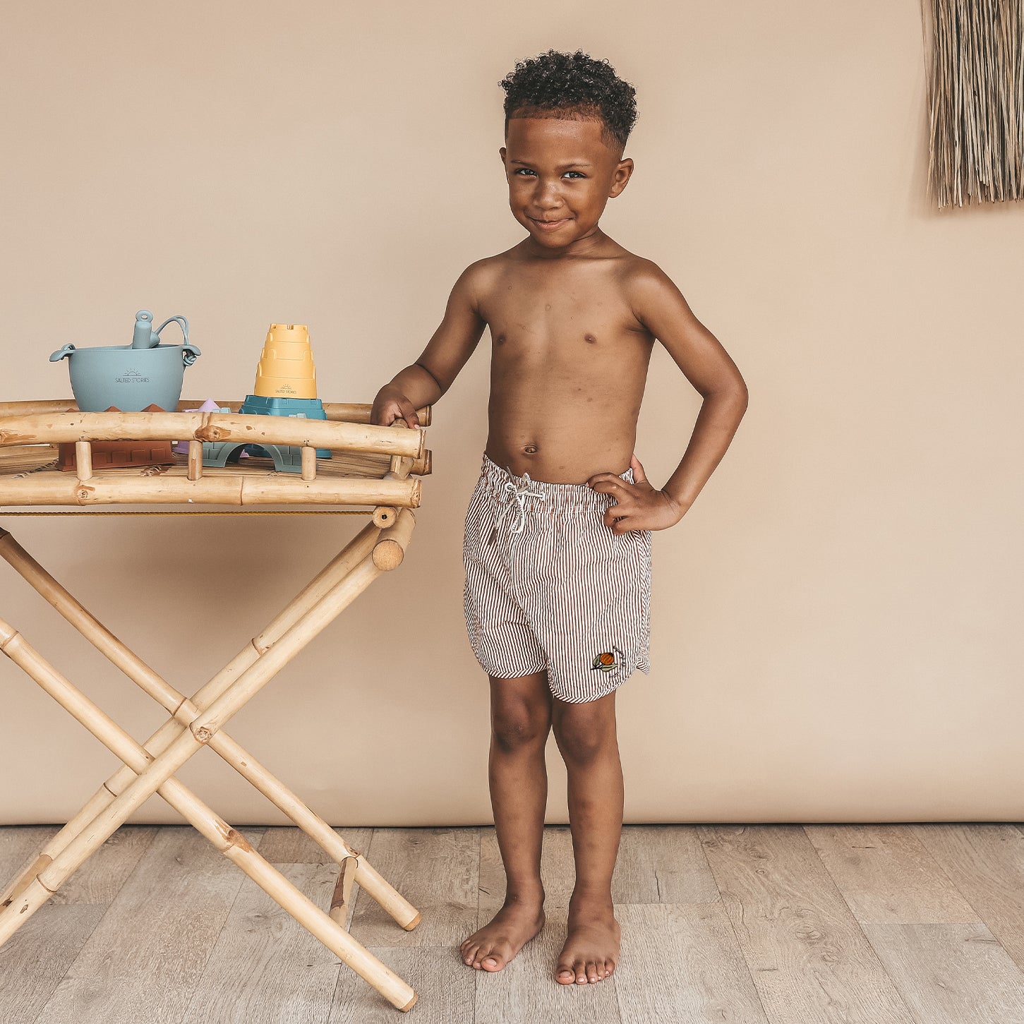 Salted Stories | Zwembroek voor jongens | Seersucker