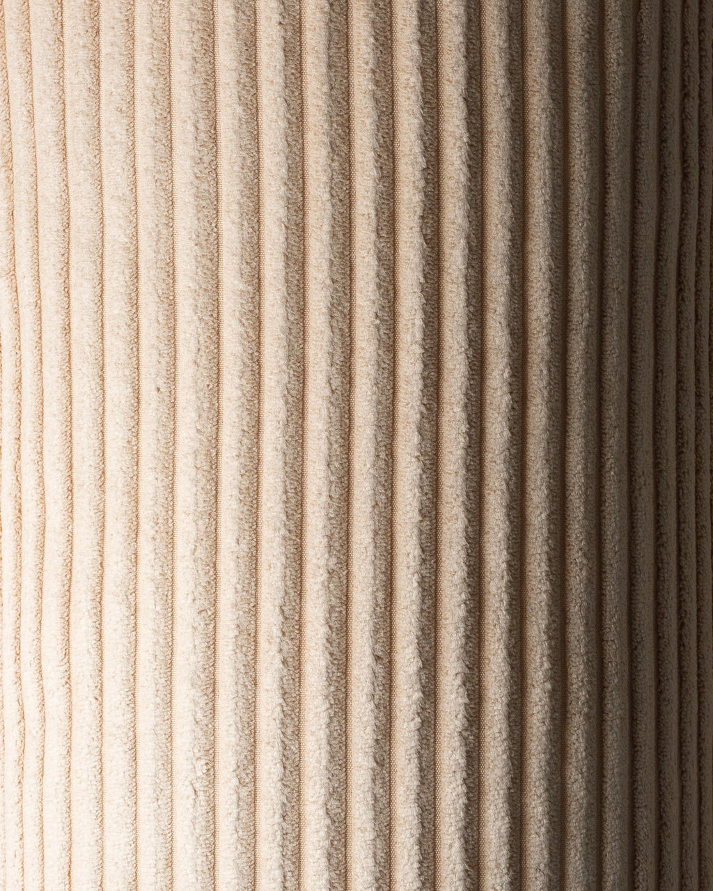 Ribstof poef | 60 x 60 cm | Brown sugar