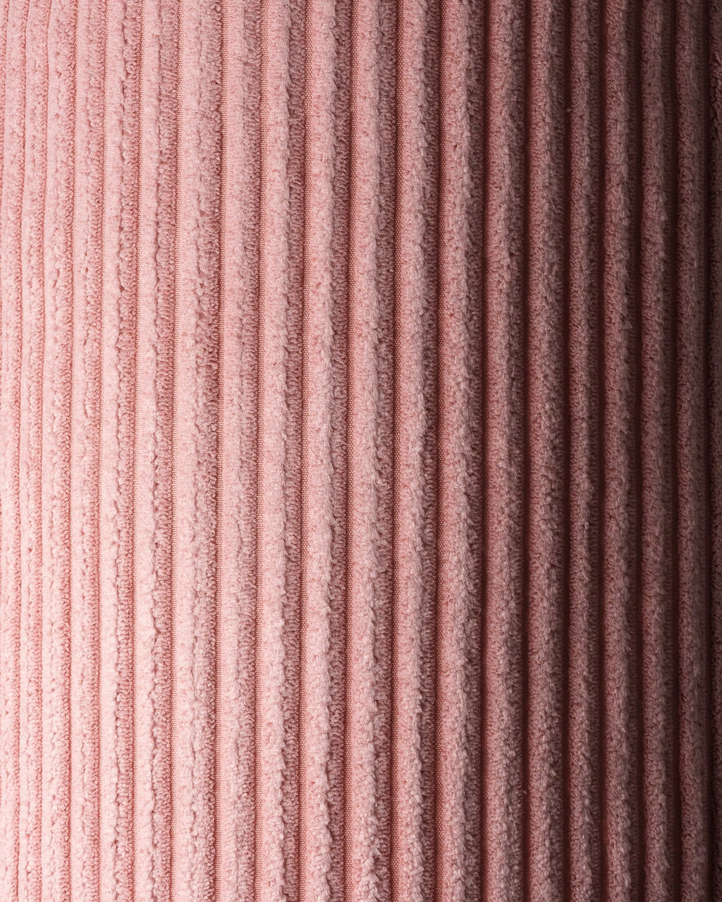 Ribstof poef | 60 x 60 cm | Pink mousse