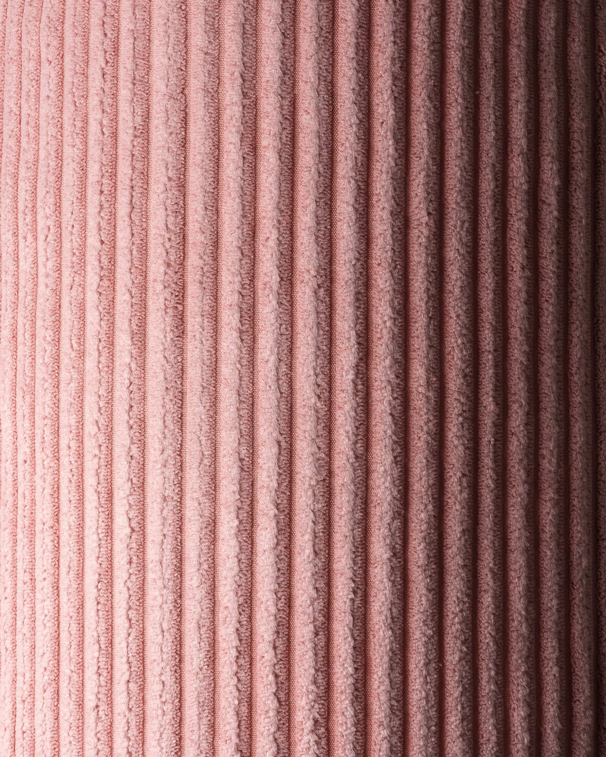 Ribstof poef | 60 x 60 cm | Pink mousse