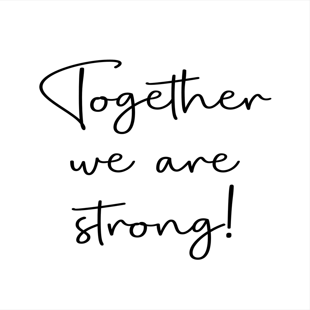 Tegeltje | Together we are strong
