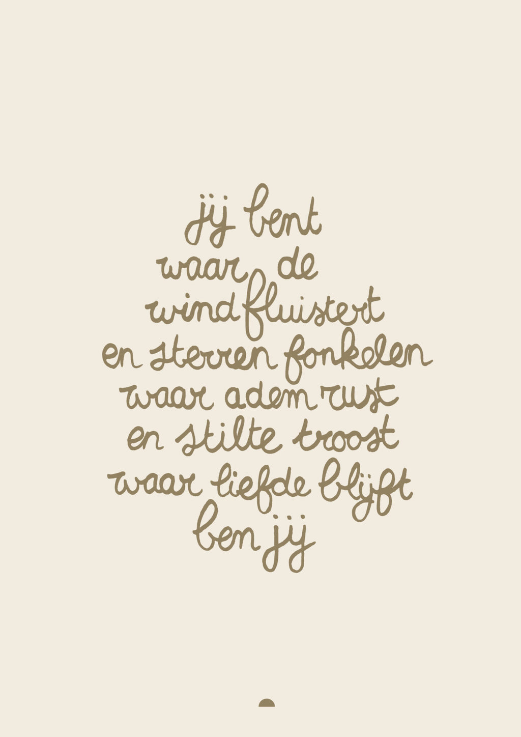 Enkele kaart met envelop | Waar de wind fluistert