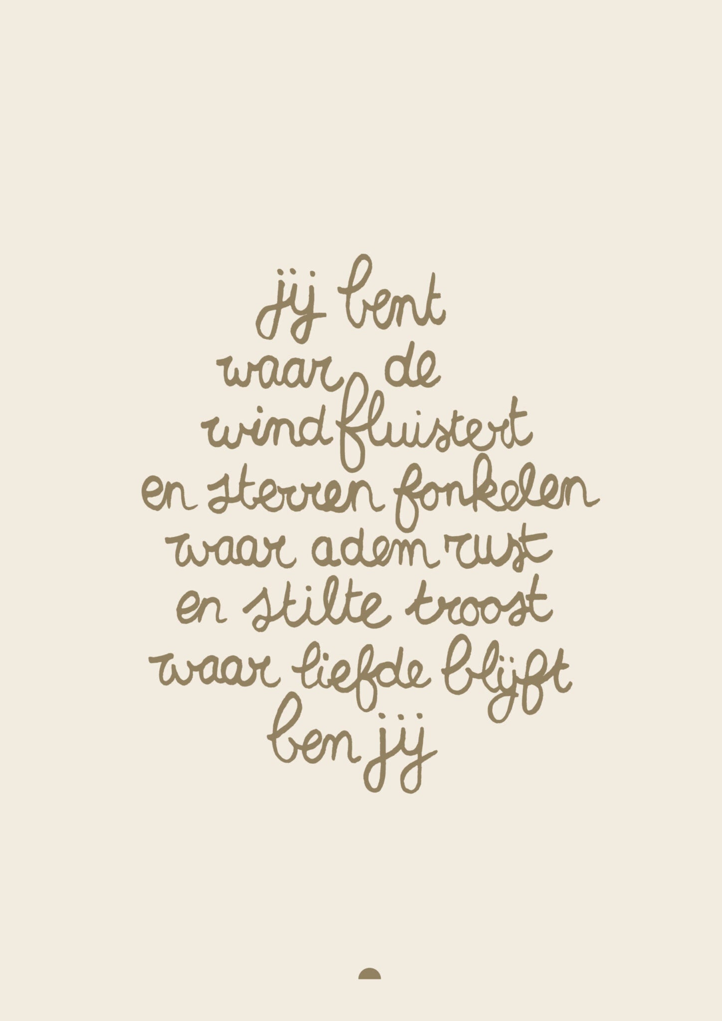Enkele kaart met envelop | Waar de wind fluistert