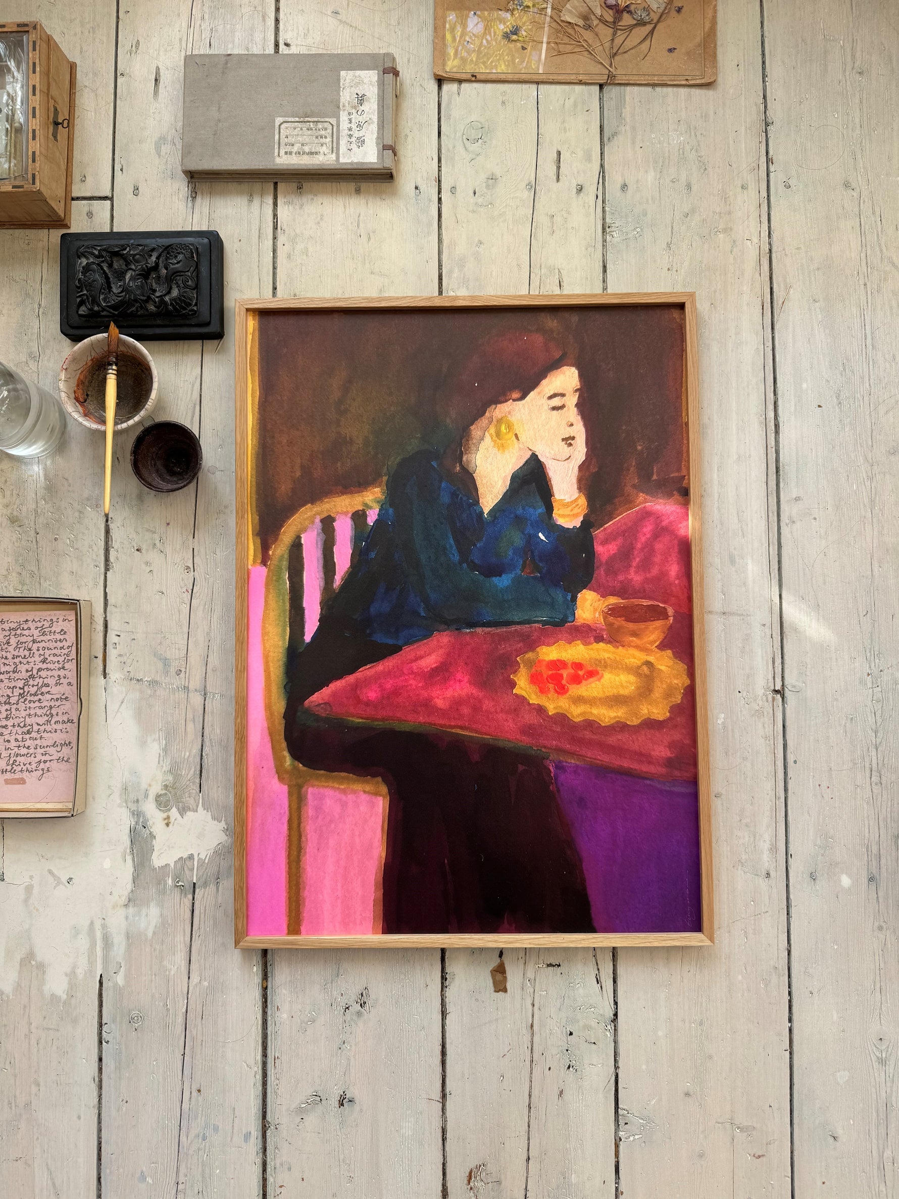 Art print | Lemon raspberry pie | 30 x 40 cm