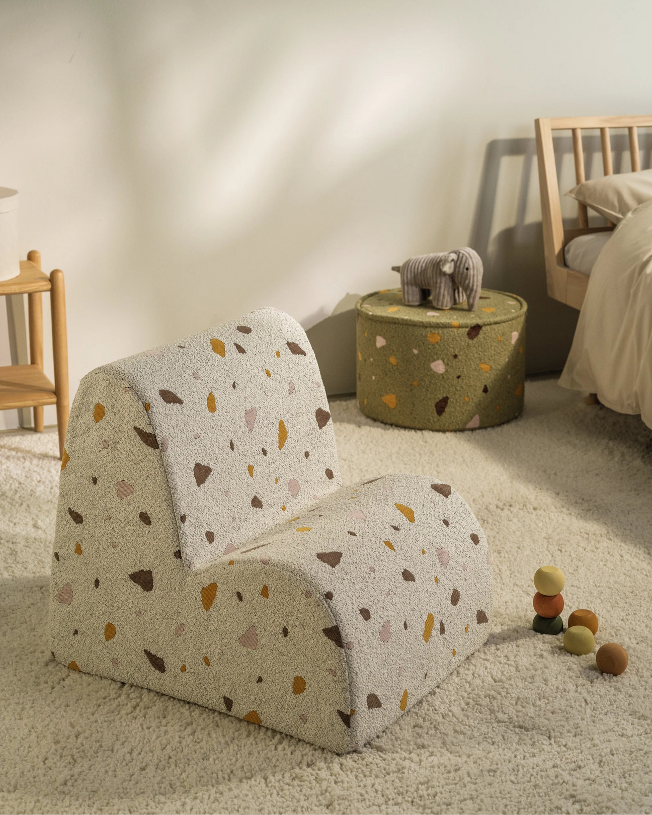 Kinder loungestoel | Cloud | Terrazzo Marble