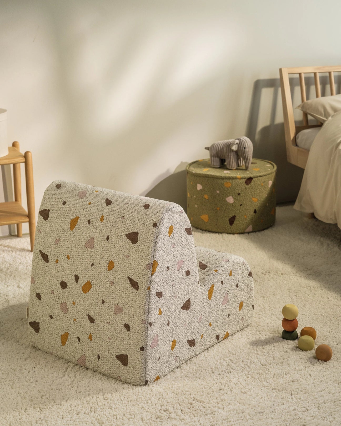 Kinder loungestoel | Cloud | Terrazzo Marble