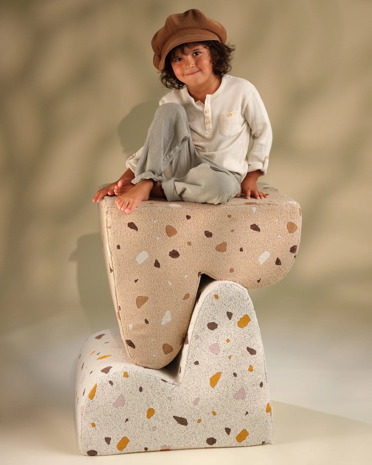 Kinder loungestoel | Cloud | Terrazzo Marble