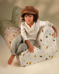 Kinder loungestoel | Cloud | Terrazzo Marble