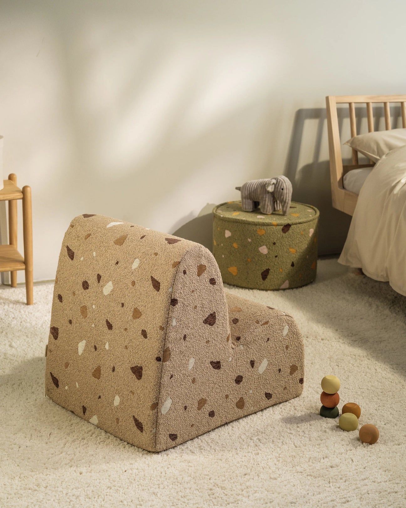 Kinder loungestoel | Cloud | Terrazzo Sand
