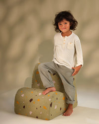 Kinder loungestoel | Cloud | Terrazzo Moss