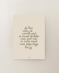 Enkele kaart | Waar de wind fluistert
