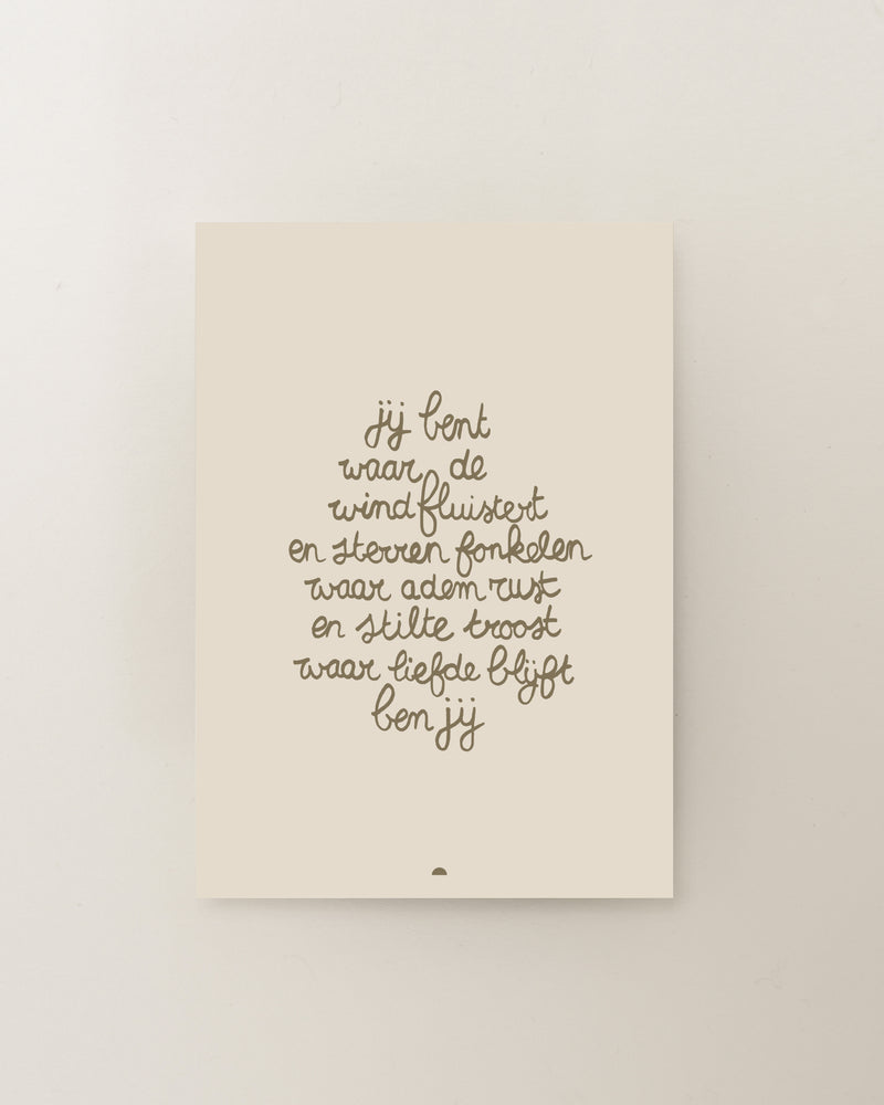 Enkele kaart | Waar de wind fluistert