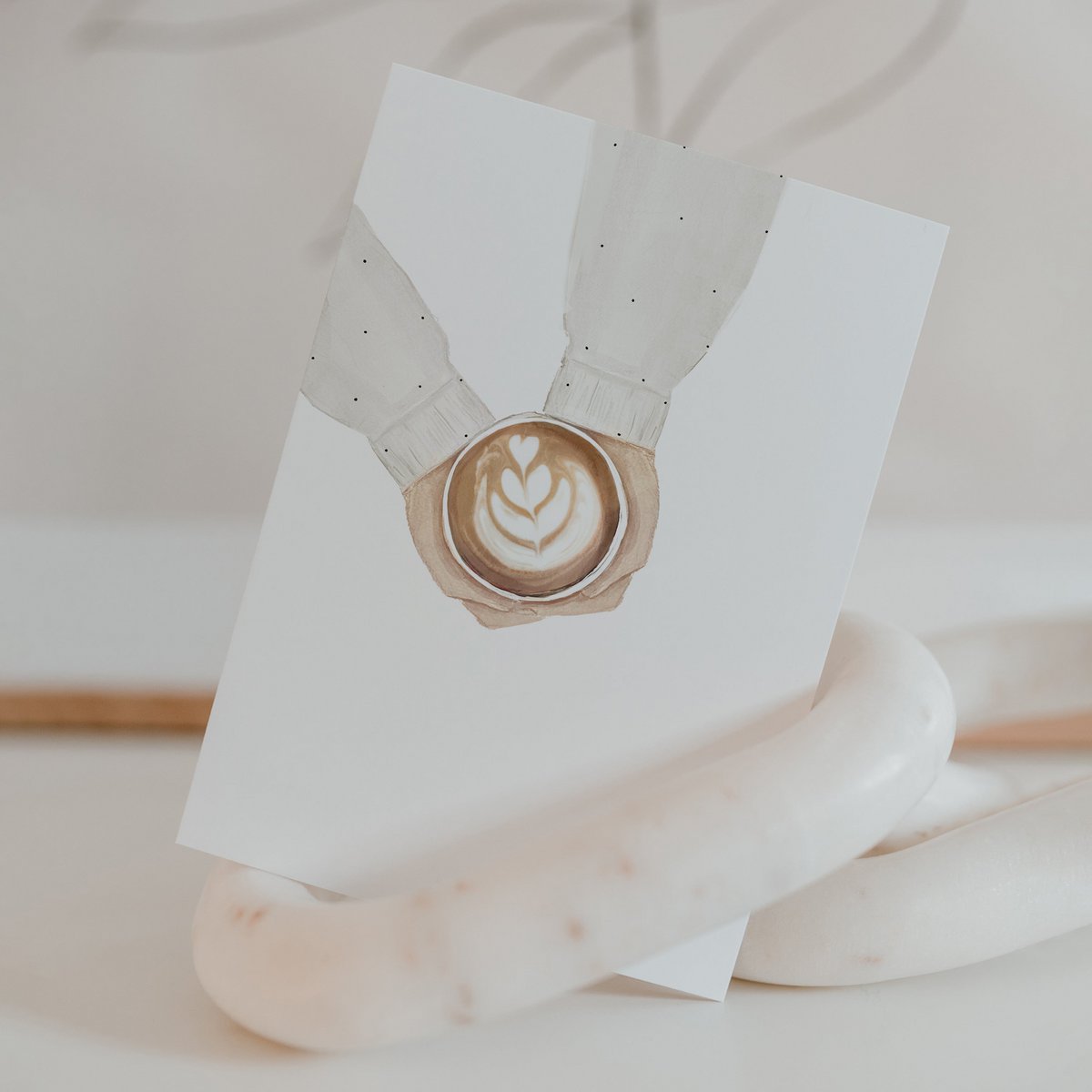 Enkele wenskaart | Coffee