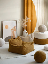 Combinatie van verschillende wigiwama producten in bruin, beige en offwhite teddy. Maak je eigen favoriete combinaties!