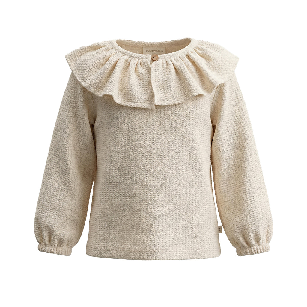 Pre-order | Mini jacquard | Ruffle collar longsleeve