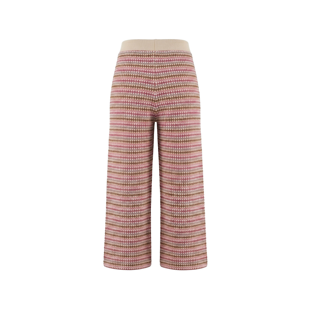 Pre-order | Bubble knit | Wide leg pants