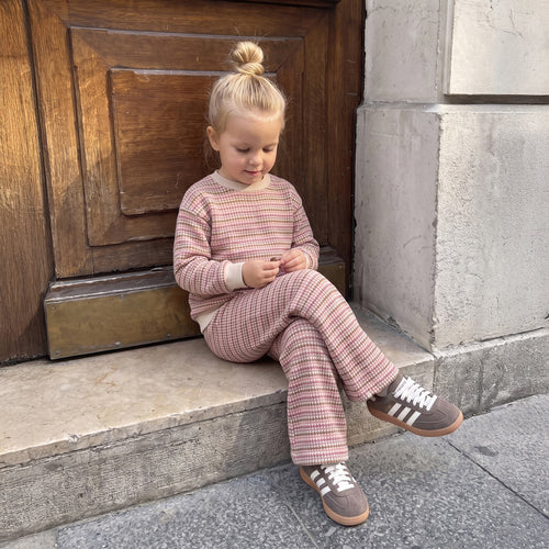 Pre-order | Bubble knit | Wide leg pants