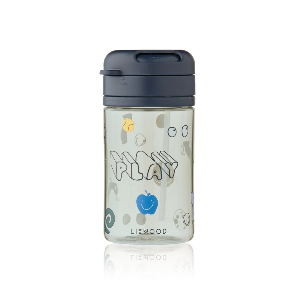 Tritan drinkbeker met rietje Pavia | Play & dusty peppermint