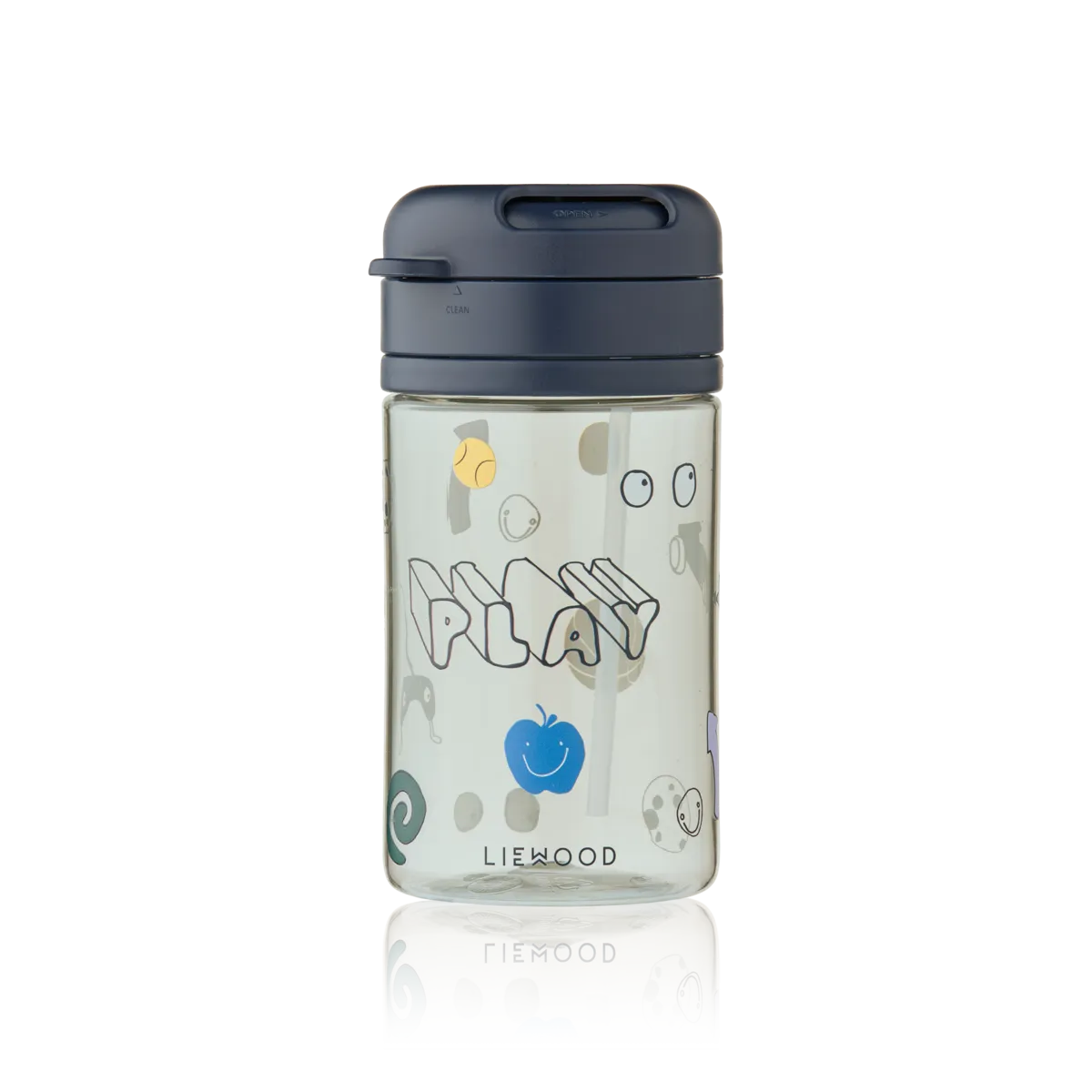 Tritan drinkbeker met rietje Pavia | Play & dusty peppermint