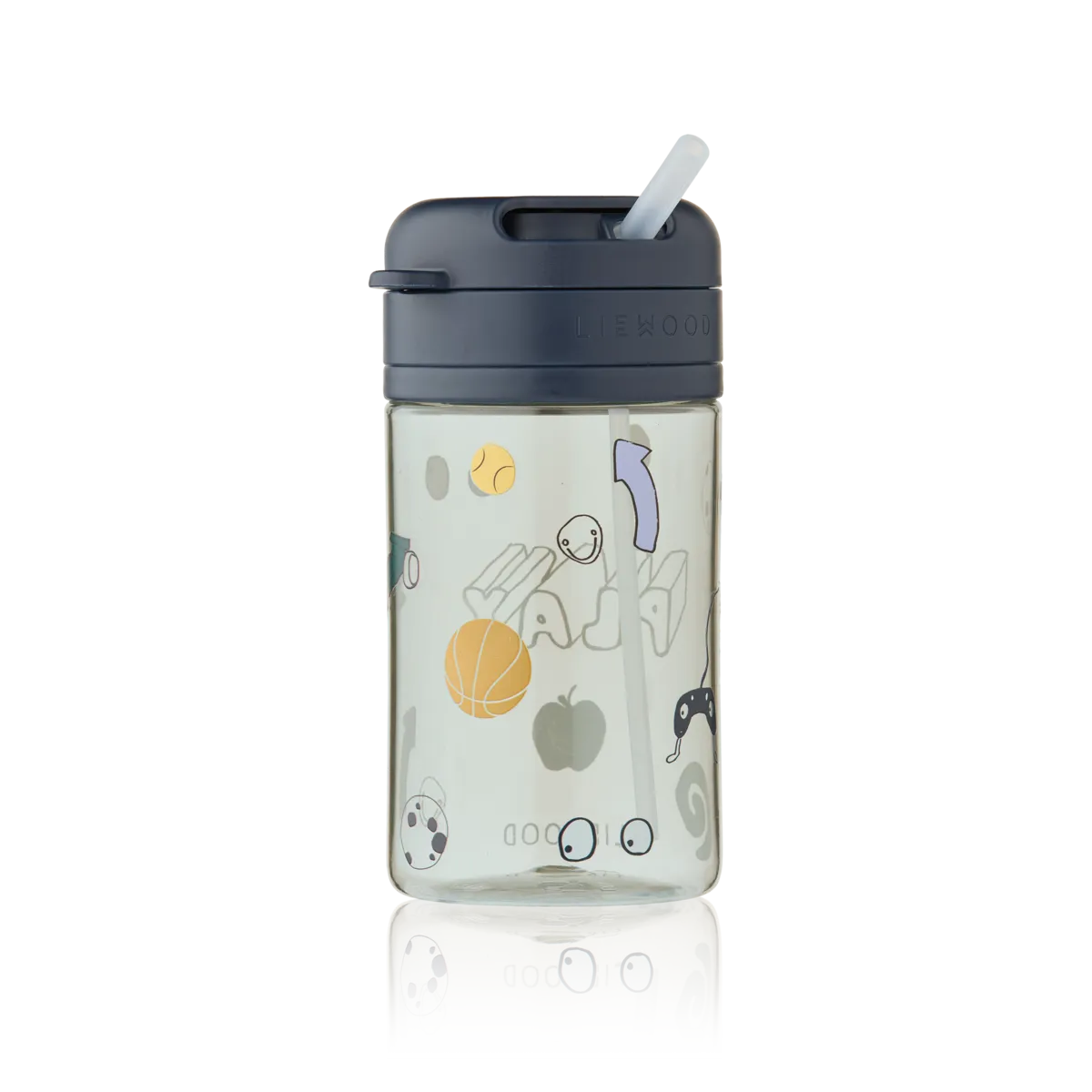 Tritan drinkbeker met rietje Pavia | Play & dusty peppermint