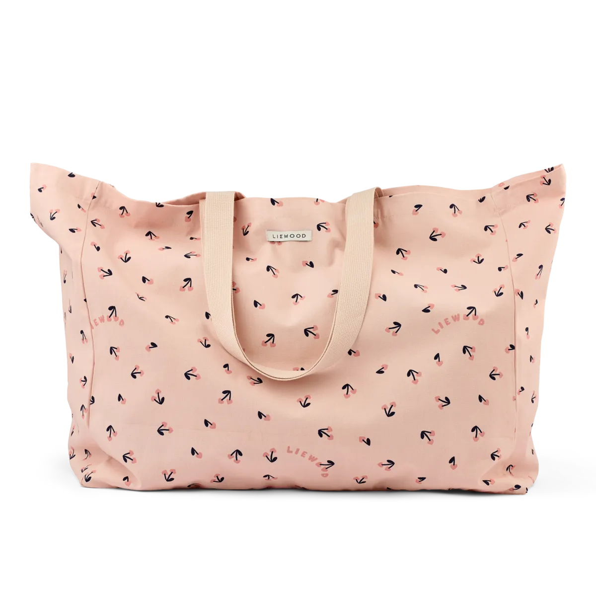 Maxi tote bag | Cherry heart & rosey