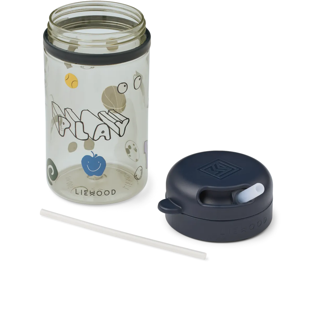 Tritan drinkbeker met rietje Pavia | Play & dusty peppermint