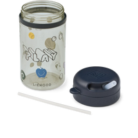 Tritan drinkbeker met rietje Pavia | Play & dusty peppermint