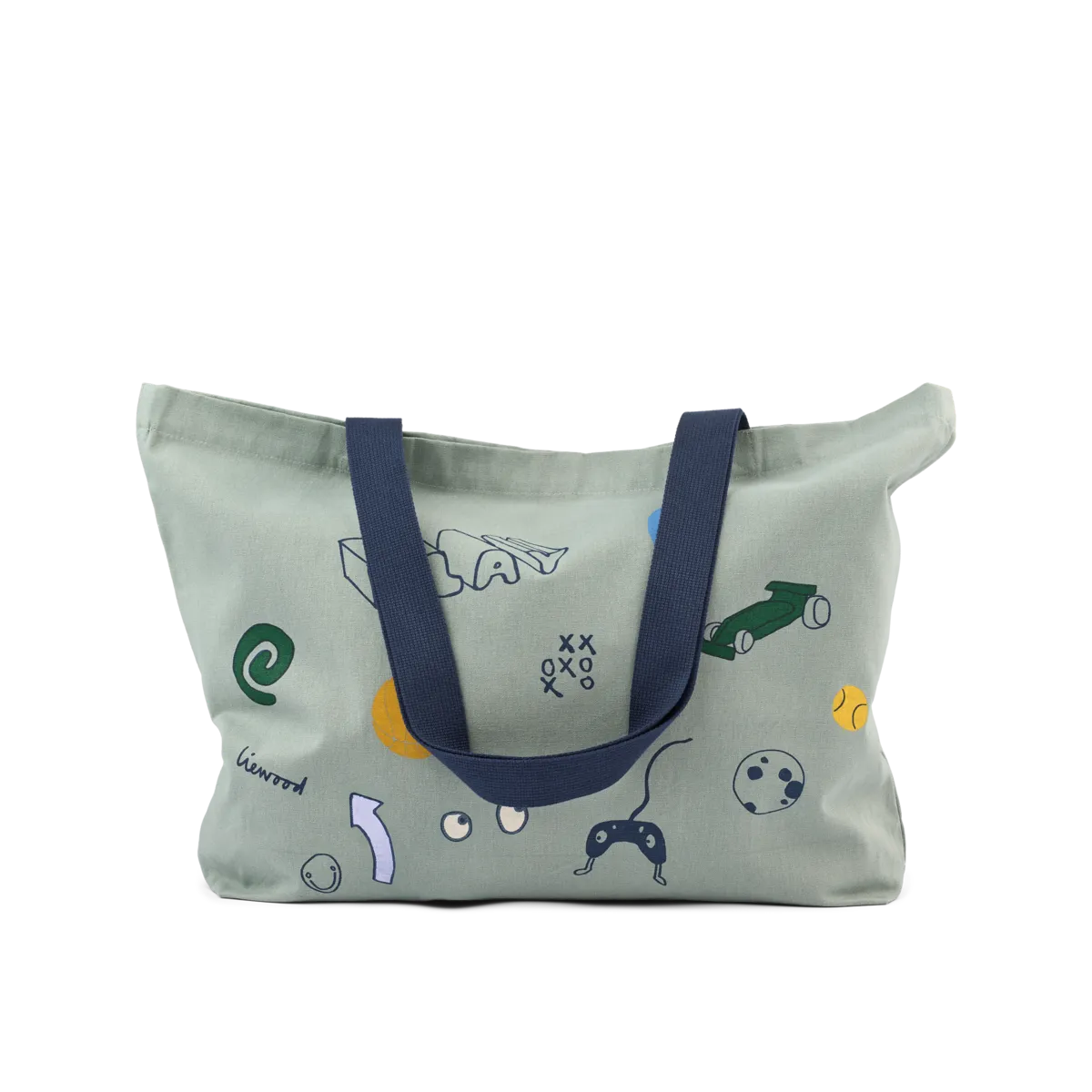 Big tote bag | Play & dusty peppermint