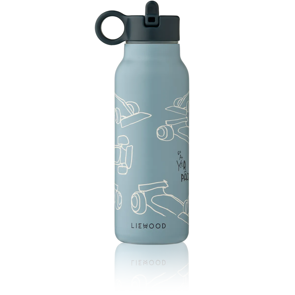 Drinkfles Falk | Race cars & beach blue