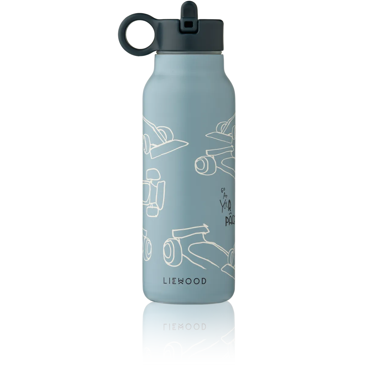 Drinkfles Falk | Race cars & beach blue